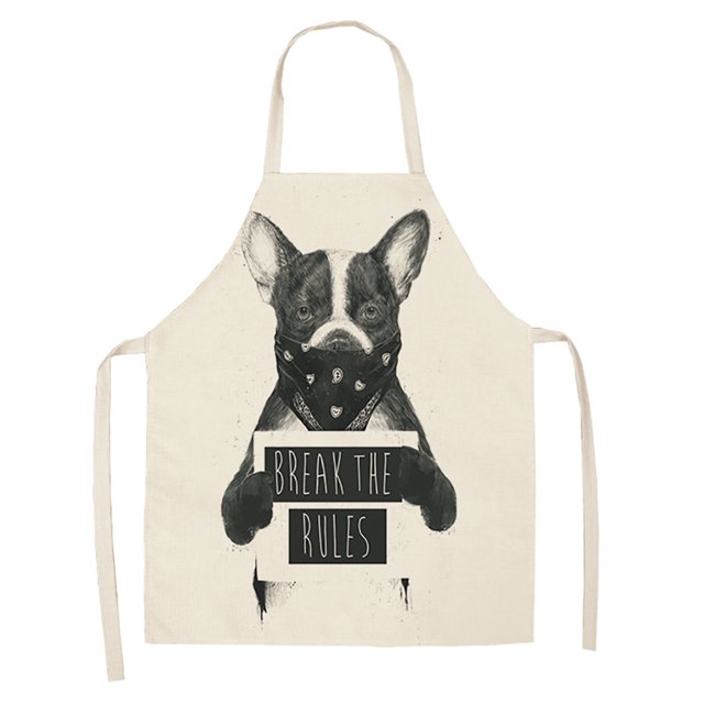 Lindo Delantal de Cocina, Delantal Impermeable de Perro Animal de Dibujos Animados Lindo Delantal de Cocina Diseño Exquisito