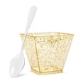 thumbnail image 2 of 50 Uds taza de postre Golden Dot Cake Bowl con juego de cuchara para helado de gelatina y mousse Likrtyny Libre de BPA, 2 of 5
