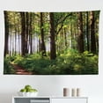 thumbnail image 1 of Forest Tapestry, Majestic Landscape Autumn Trees in Woodland Natural Garden in Ukraine, Fabric Wall Hanging Decor for Bedroom Living Room Dorm, 2 Sizes, Red Green Brown, by Ambesonne, 1 of 1