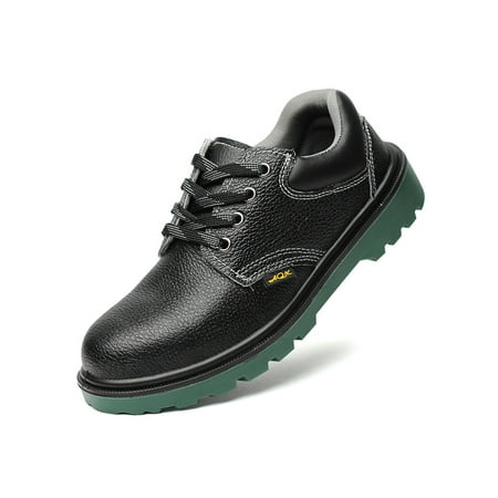

Fangasis Men Comfortable Puncture-proof Boots Working Anti-smash Ankle Boot Breathable Non-Slip Steel Toe Work Shoes Baguio Green 6