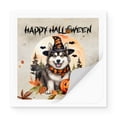 thumbnail image 2 of Happy Halloween Alaskan Malamute Witches Hat Pumpkin Carving Vinyl Sticker Alaska Mal Dog Lovers Gifts Waterproof Decal Art Decor - 02019, 2 of 5
