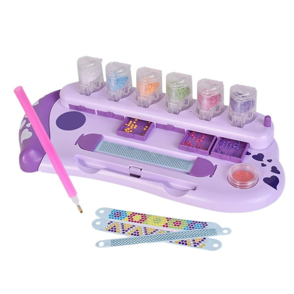Art Bracelet Kits For Kids Hair Gem Pen Painting Bracelets Friendship Bracelet Making Kit For Girls DIY Multicolor Gems Arts Crafts Activity Easter Birthday Toys