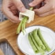 thumbnail image 2 of 2 peladores de frijoles, cortadores de frijoles multifuncionales, trituradoras de frijoles largos, molinillos de verduras en tiras, verduras para cocinar en la cocina, uso doméstico ER, 2 of 4