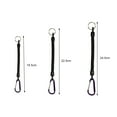 thumbnail image 6 of NIBOLOG Anti-lost Rope Retractable Elastic with Keyring Carabiner Multifunctional Anti-theft TPU Coiled Spring Fishing Anti-lost Safety Lanyard Outdoor Supplies, 6 of 8