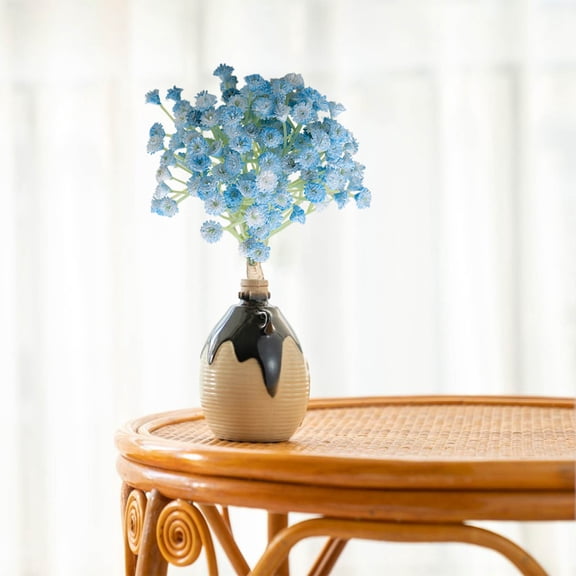 Luxcidy Artificial Baby's Breath Flowers, Fake Gypsophila Home Decor Bouquet, Small for Vase, Wedding Centerpiece Arrangement, Indoor Table Decoration (C)