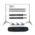 thumbnail image 2 of 2 x 3M Photography Backdrop Support Stand Set Black&Fish Mouth Clip, 2 of 5