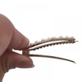 thumbnail image 2 of Women/Girls Fashion Alligator Clip for Hair, Shiny Alloy Pearl Hairdressing Styling Crocodile Clip, 2 of 2