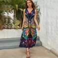 thumbnail image 5 of Watercolor Butterfly Vestido Sin Mangas Para Mujer, Traje De, Ropa De Cumpleaños, Verano, 5 of 5