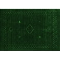 thumbnail image 1 of Ahgly Company Indoor Rectangle Abstract Green Contemporary Area Rugs, 4' x 6', 1 of 1