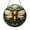 Acrylic 3.5 Inch, variant on Cicada Stained Glass Panel – Vibrant Nature-Inspired Round Window Hanging