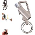 thumbnail image 1 of Reusable Waterproof Match Lighter with Keychain, Windproof Metal Flint Fire Starter for Camping, 1 of 7