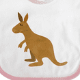 thumbnail image 4 of Inktastic Kangaroo Cute Boys or Girls Baby Bib, 4 of 4
