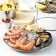 thumbnail image 4 of Seafood Plate Set Double Stainless Steel Snack Plate Afternoon Tea Cake, 4 of 5