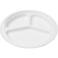 thumbnail image 2 of NatureHouse, SVAP007, Savannah Supplies Bagasse Disposable Plates, 50 / Pack, White, 2 of 2