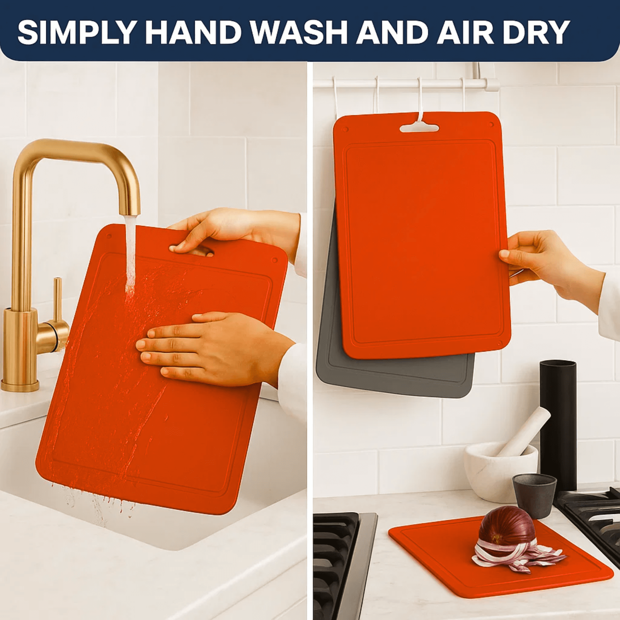 Silicone Cutting Board for Outdoor, Camping, Kitchen | Easy to Store & Carry, Reusable, Non-Slip, Heat Resistant | Dishwasher Safe, Compact Storage | Made in Korea (Large (16.8" X 10.2"))