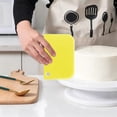 thumbnail image 3 of 3 Pcs Cake Scraper Cake Smoother,Flexible Plastic Multipurpose Kitchen Pastry Cutter Tool,Reusable Washable Dough Scraper Bowl Scraper for Bread Dough Baking Cake Fondant Icing, 3 of 4