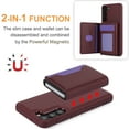 thumbnail image 3 of for Samsung Galaxy S23 Plus 2 In 1 Detachable Magnetic Card Slots Back Case, PU Leather RFID Blocking Kickstand Fashion Shockproof Protective Phone Case Cover for Samsung Galaxy S23 Plus, Winered, 3 of 9