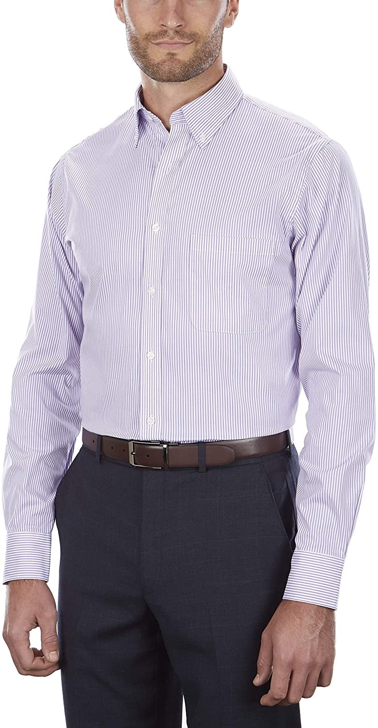 Van heusen striped dress shirts cheap