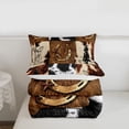 thumbnail image 5 of Erosebridal Rustic Cowhide Print Twin Comforter Sets,Western Cowboy Texas Stars Bedding Set For Men Adults,Reversible,2pcs, 5 of 7