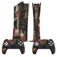 thumbnail image 2 of Skin Sticker for PS5 Slim Standard Disc Digital Edition Console and Controllers Decals for Playstation 5 (Christmas Fireplace Tree Warm Indoor,PS5 Disc Edition), 2 of 5