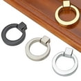 thumbnail image 4 of BE-TOOL 10 Pack Ring Shape Cabinet Knob Cabinet Ring Pull Replacement for Drawer Dresser Doors Cupboard Wardrobe Brushed, 4 of 8