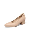 thumbnail image 1 of Zapatos de Tacón Cuadrado para Mujer DREAM PAIRS Nude Talle 10, 1 of 8