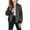 Army Green, variant on Arshiner Teens Zipper Top Coat Casual Long Sleeve Cute Girl Solid Color Cozy Jacket