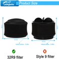 thumbnail image 4 of AMERTEER 2  Filter for Bissell Power Force & Helix Turbo Inner and Outer Filter Set Bissell 32R9 203-7913, 4 of 8
