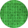 thumbnail image 1 of Ahgly Company Indoor Round Oriental Green Industrial Area Rugs, 7' Round, 1 of 4