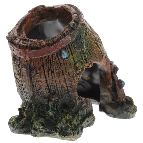 Soimiss Elegant Fish Tank Ornament Multi-Color Barrel for Underwater Habitat