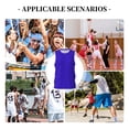 thumbnail image 6 of Naloa Darkblue Basketball Jersey Reversible Men's Mesh Athletic Sports Shirts Training Practice S-4XL3X-Large, 6 of 6