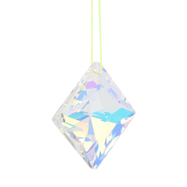 Hanging Window Square Prism, Suncatcher Light Catcher, Glass Hanging Ornaments, Rainbow Maker Pendant Decoration with Rope for Easy Hanging