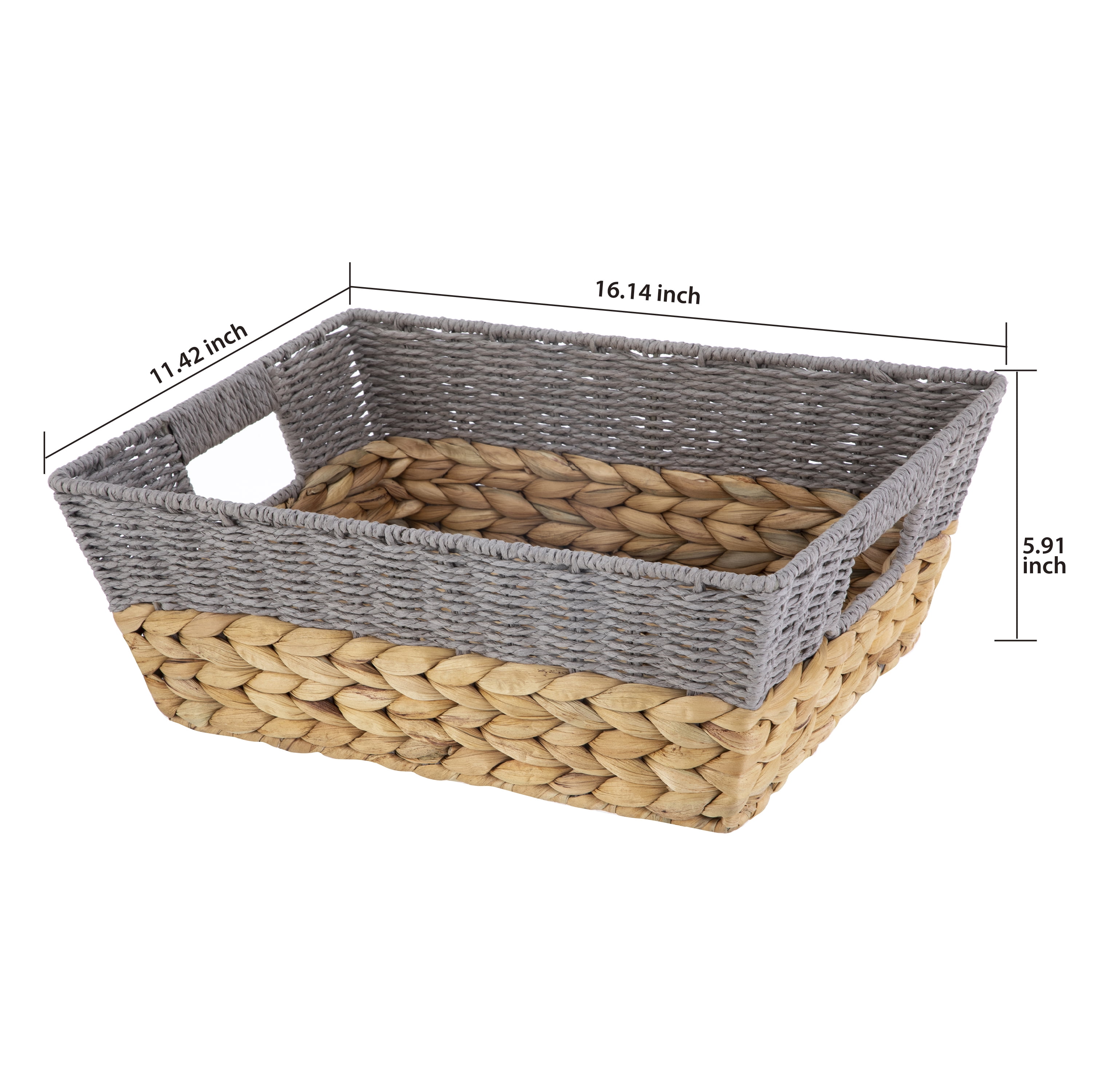 Providence Water Hyacinth Storage Basket, Small