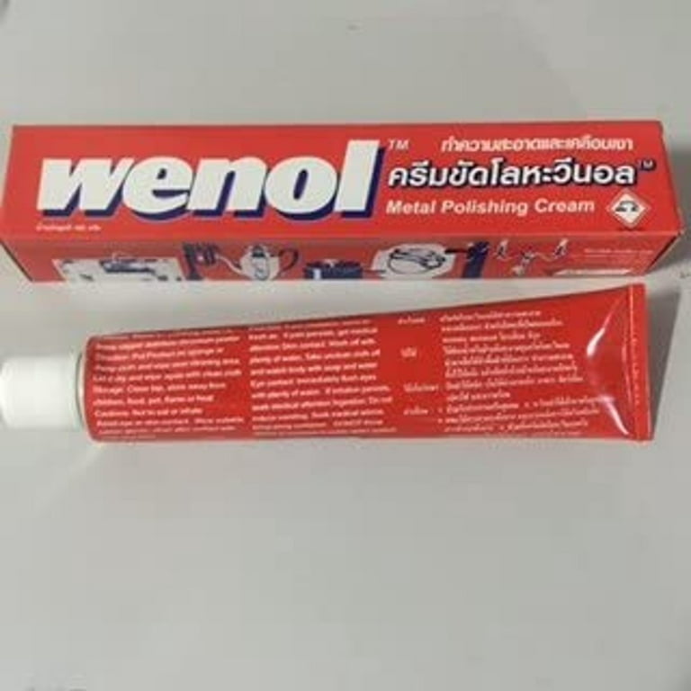 Wenol Metal Cleaner and Polish Kit, Red and Blue Tube 