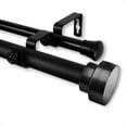 thumbnail image 6 of Rod Desyne Bonnet 1" Double Curtain Rod - Black, 6 of 6
