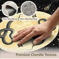 thumbnail image 6 of ODIKA 3'x5' Washable Area Rug Non-Slip, Flatweave, Easy Care Gothic Whimsy Snake Whimsical Witchy Tattoo Bathroom Goth Door for Hallway, Laundry Room, 6 of 7