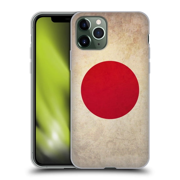 Head Case Designs Vintage Flags Japan Japanese Soft Gel Case Compatible with Apple iPhone 11 Pro