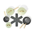 thumbnail image 3 of Beautiful 12pc Ceramic Non-Stick Cookware Set, Sage Green by Drew Barrymore, 3 of 7
