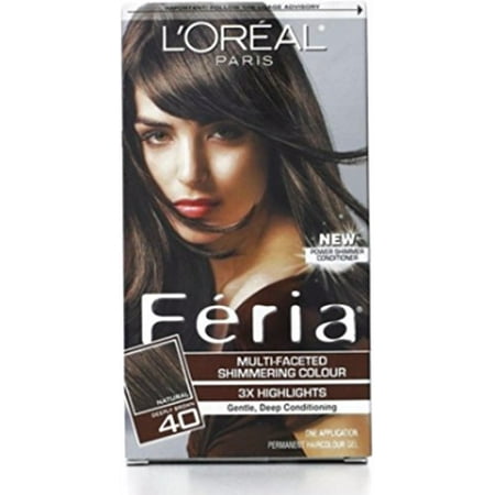 L'Oreal Paris Feria Permanent Hair Color, 40 Espresso (Deeply (Best Drugstore Permanent Hair Color)