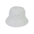 thumbnail image 2 of Top Headwear Womens Glitter Bucket Hat- Fashion Bling Sequin Hat, White, 2 of 3