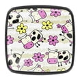 thumbnail image 1 of 4 Pcs Square Cabinet Handle Cupboard Knob Drawer Pulls Handle Cows and Flowers Drawer Knobs with Screws Furniture Decoration, 1 of 7