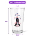 thumbnail image 5 of Happy 4th of July Patriotic Newfoundland Marching Band Uniform Balloons Fireworks 16oz Pint Beer Glass Mug Newfie Dog Lover Gifts Beer Glasses Cup - 13009, 5 of 5