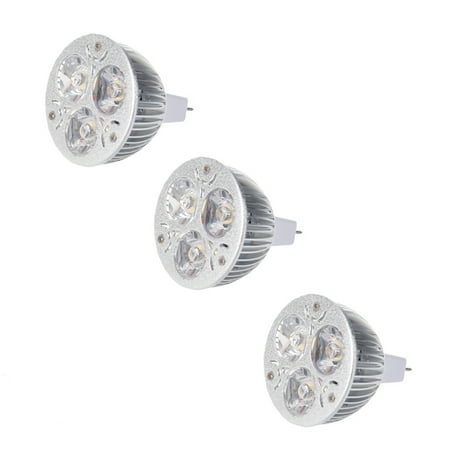 

3X 3W 12-24V MR16 Warm White 3 LED Light Spotlight Lamp Bulb Only