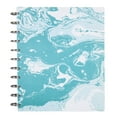 thumbnail image 2 of Talia Notebook Planner, Customizable –03239 (Marble Flow Turquoise /Silver Discs, Letter (8.5in x 11in), 2 of 3