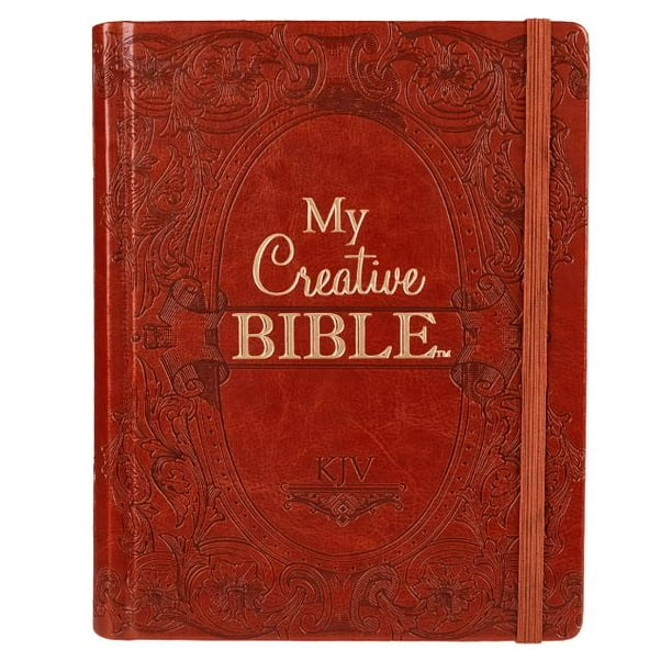KJV Holy Bible, My Creative Bible, Brown Hardcover Faux Leather