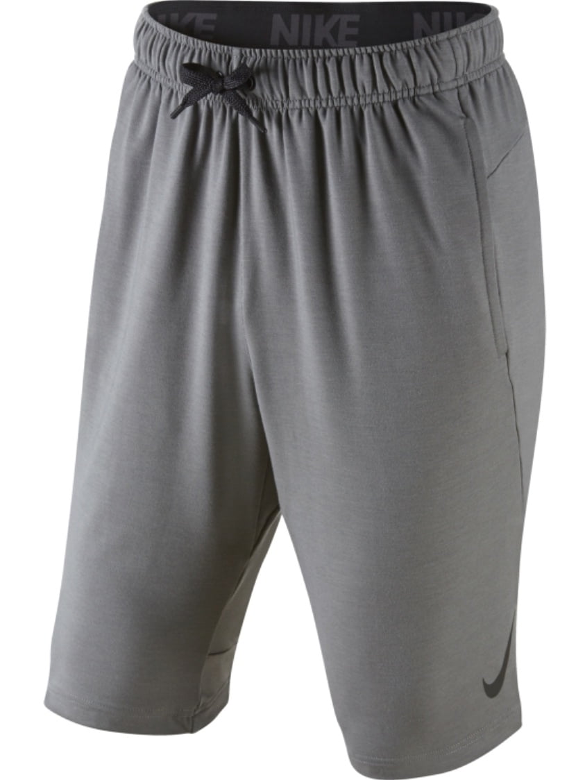 Nike Men S Dri Fit Fleece Training Shorts Tumbled Grey