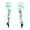 Green, variant on Jollyzo Halloween Skeleton Hand Decorations, 17.7" Lighted Waterproof Skeleton Arm Stake, Battery Operated Scary Realistic Hands Bone for Halloween Outdoor Indoor Ornament