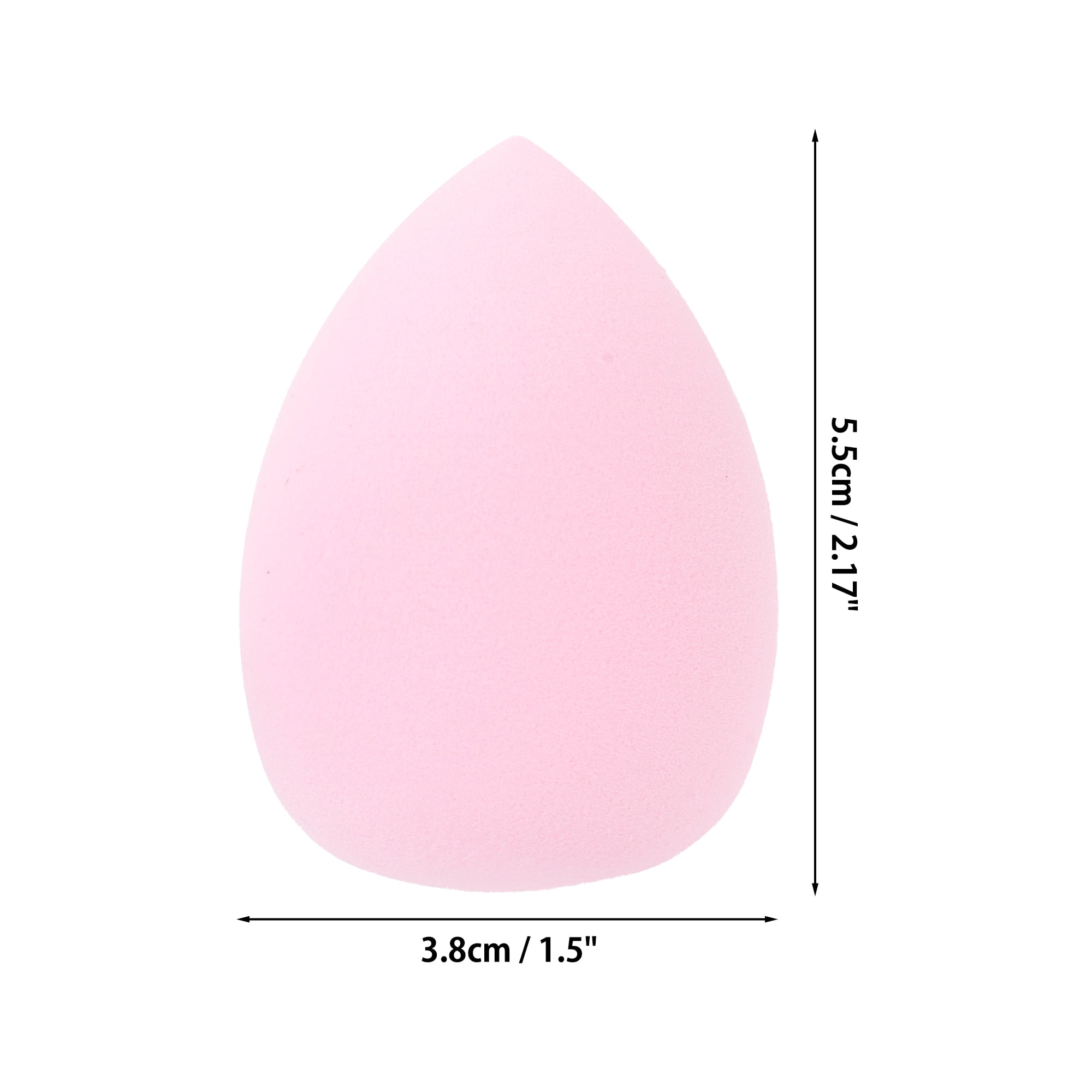 Unique Bargains 2 Pcs Portable Teardrop Face Makeup Sponge Light Pink