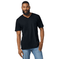 thumbnail image 5 of Gildan Men's V-Neck Short Sleeve T-Shirt Softstyle Casual Shirt, XL Size, Black Color Tees, Single Pack, 5 of 5