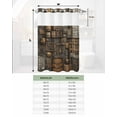 thumbnail image 6 of No Hook Shower Curtain with Snap-in Liner, Medieval Waterproof Fabric Bathroom Curtains, Old Farmhouse Vintage Wood Cabin Country Bath Curtains & Mesh Top Window 60"x72", 6 of 6
